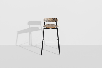 FROMME - High stackable wooden stool with footrest by Petite Friture - view 3